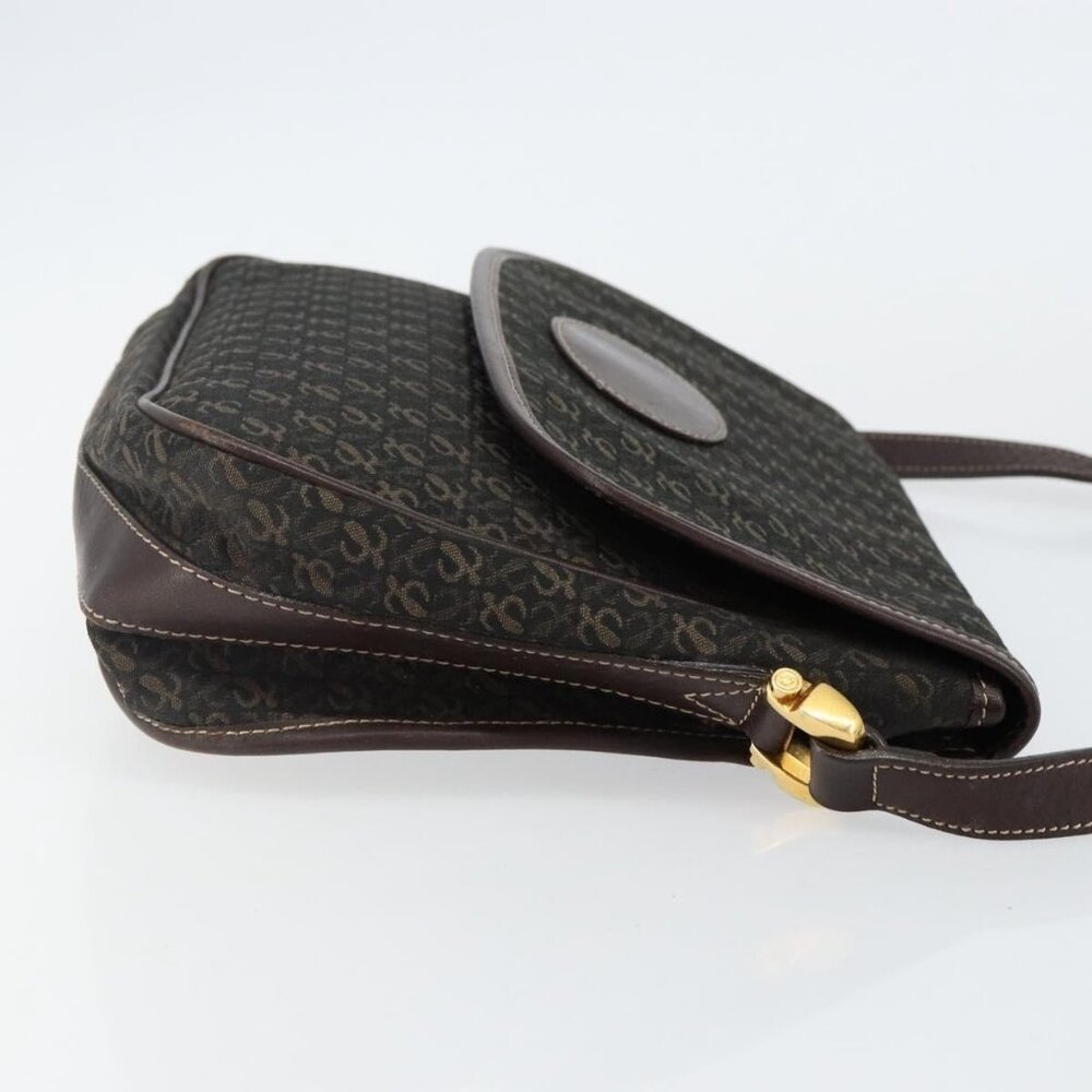 Authentic LOEWE Anagram Shoulder Bag Canvas Brown Gold - Picture 10 of 16